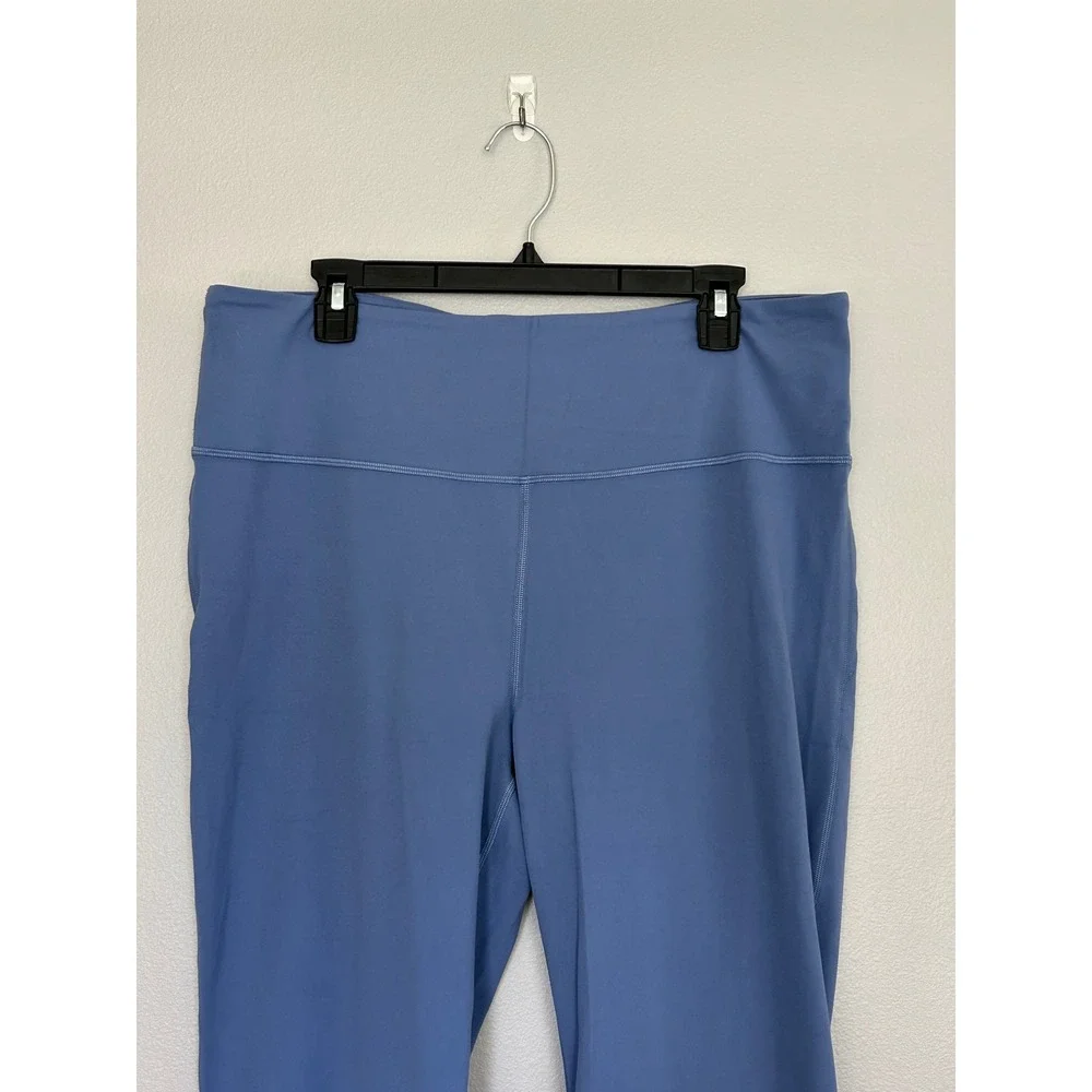 Lululemon Groove Nulu High Rise Flared Pant Yoga Leggings Women's blue 18 Plus